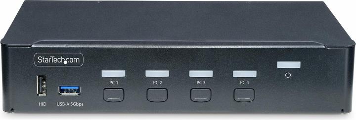 Image du produit StarTech com P4AD122-KVM-SWITCH, 4096 x 2160 pixels, 4K Ultra HD, Grille de montage, 36 W, Noir
