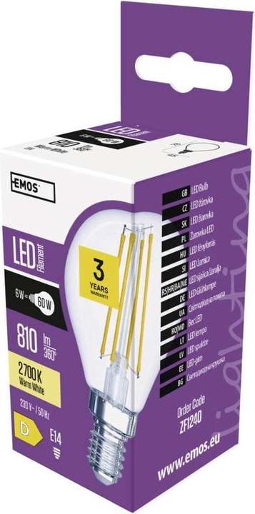 Immagine prodotto Emos ZF1240 (E14, 6 W, 810 lm, 1 x, D)