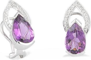 Breuning OHRSCHMUCK - E.AMETHYST/Brill. 0,209 Ct. H/si (585, - Gold)