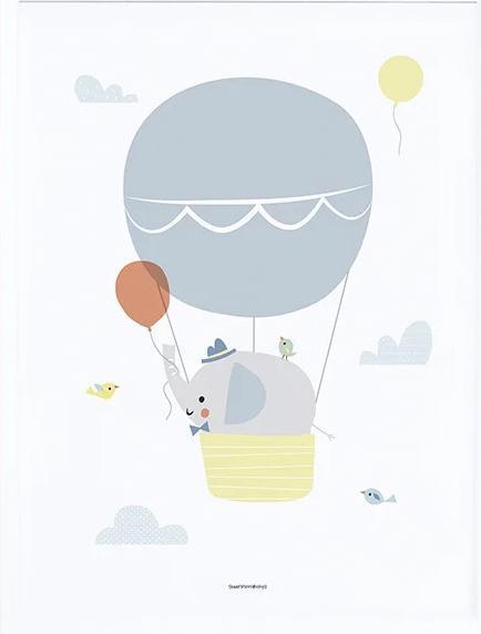 Produktbild Lilipinso Poster Elefant mit Rahmen (30 x 40 cm)
