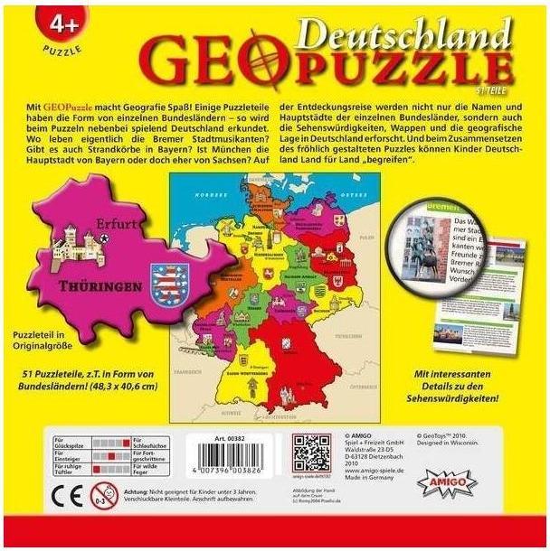 Produktbild Amigo Geo Deutschland (51 Teile)
