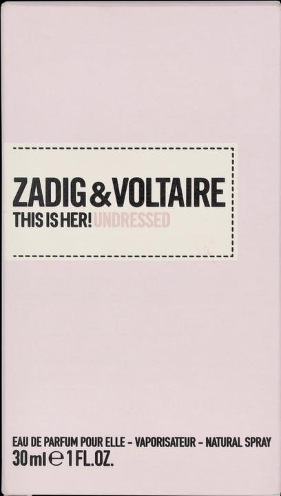 Produktbild Zadig & Voltaire Undressed Eau de Parfum (Eau de Parfum, 30 ml)