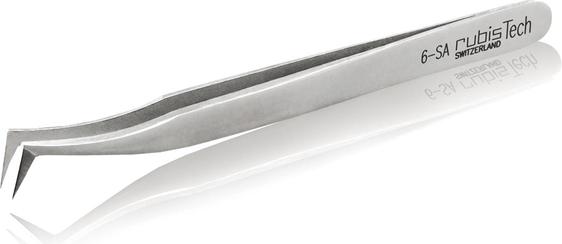 Rubis Pinzette ultrafeine Präzisionsspitze, gewinkelt, 11 cm, 6