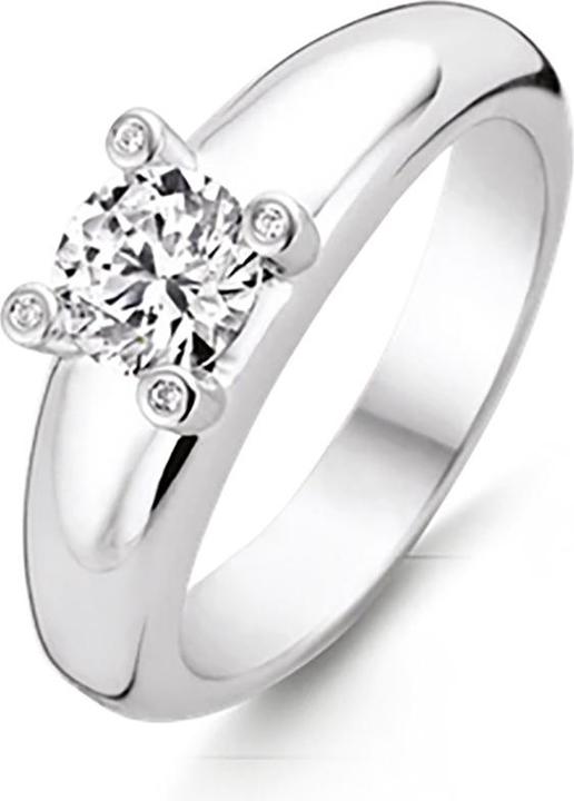 Ti Sento Milano Ring mit Zirkonia 12165ZI (56, 925 Silber)