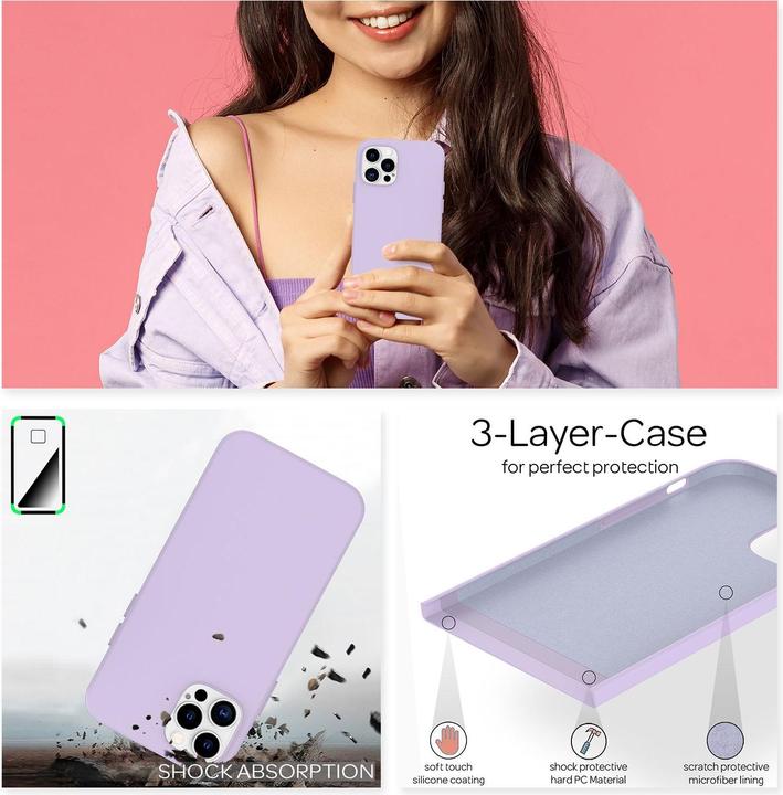 Actual product image Nalia Liquid silicone mobile phone case (Apple iPhone 12 Pro Max)