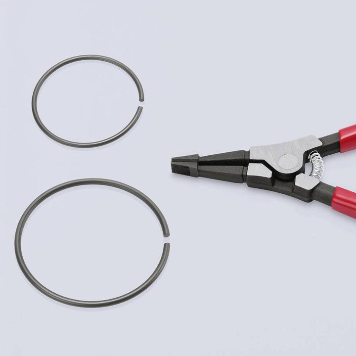 Produktbild Knipex Montagezange f?r Sprengringe auf Wellen 45 11 170 (rot, L?nge 170mm, gerade) (170 mm)
