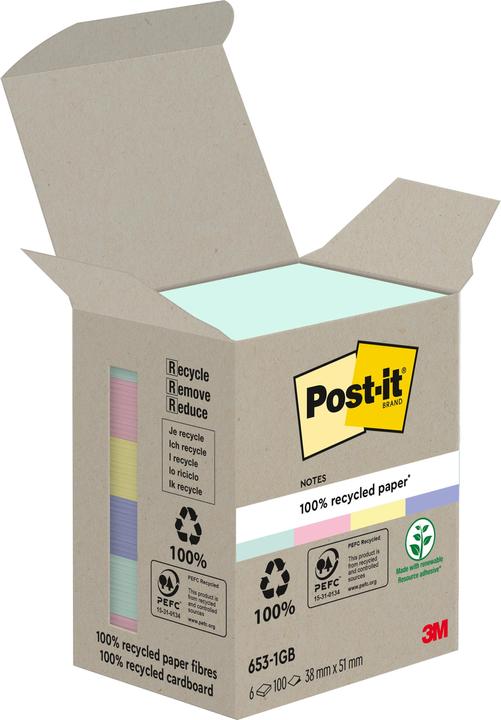 Image du produit Post-it Recyclage (51 x 38 mm)