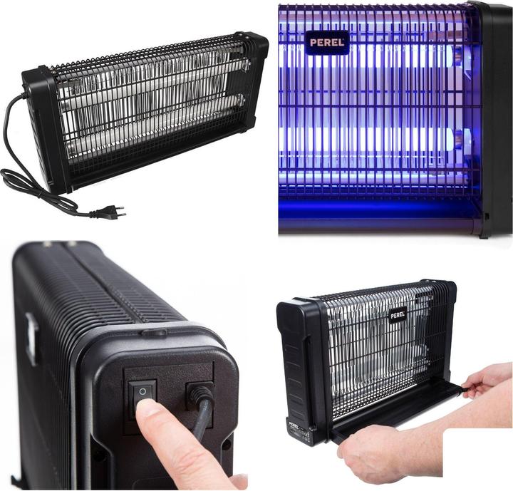 Image du produit Velleman TUE-INSECTES ÉLECTRIQUE 360° - 2 x 15 W