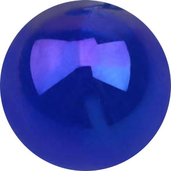Produktbild Star Piercing Kugel metallbeschichtet dunkelblau (ohne Messing, Acryl)