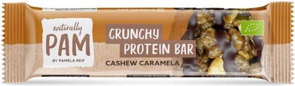 Actual product image Naturally Pam Crunchy Protein Bar CASHEW CARAMELA by Pamela Reif Box (Cashew Caramela, 360 g)