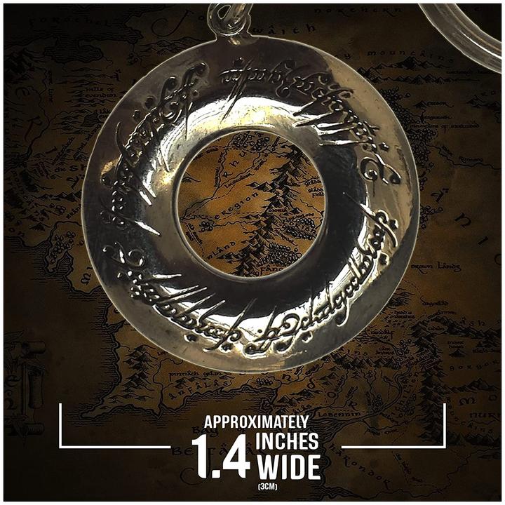 Actual product image Noble Collection Lord of the Rings Metal Elvish Script