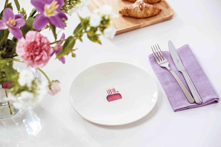 Produktbild Villeroy & Boch With Love Frühstücksteller Happy Birthday (6 x, 21.20 cm)