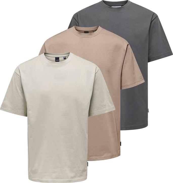 Taupe, Dark grey, Beige
