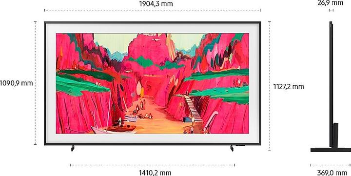 Actual product image Samsung TV GQ85LS03FWUXZG (85", The Frame Pro, QLED, 4K, 2025)