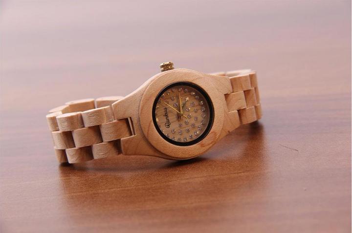 Image du produit Bambuu Horloge en bois (Montre analogique, 29 mm)