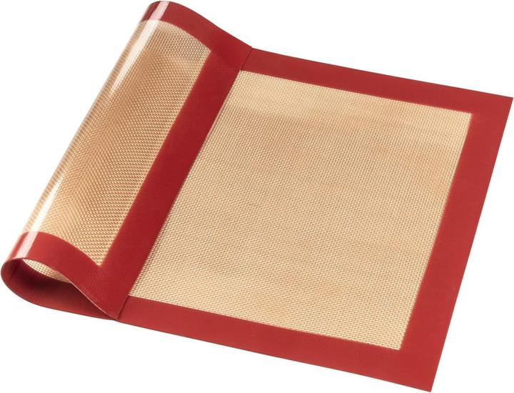 Xavax silicone baking mat, square, 40 x 30 cm, red-brown (40 x 30 cm)