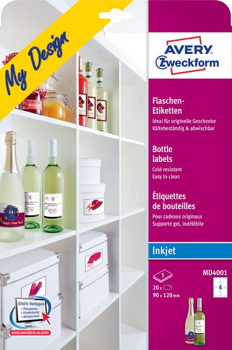 Produktbild Avery Flaschen-Etiketten