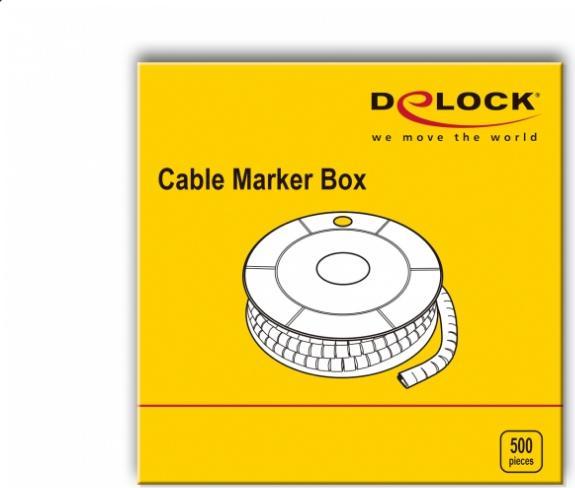 Immagine prodotto Delock Clip per cavi no: 1, giallo 500 pezzi