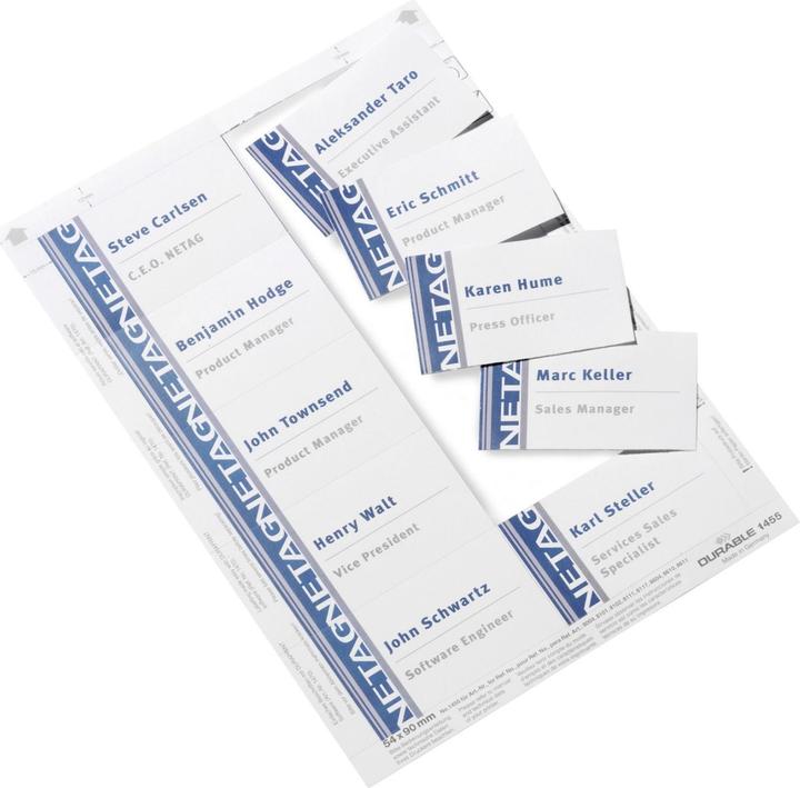 Produktbild Durable Einstecketiketten Badgemaker für Namensschilder