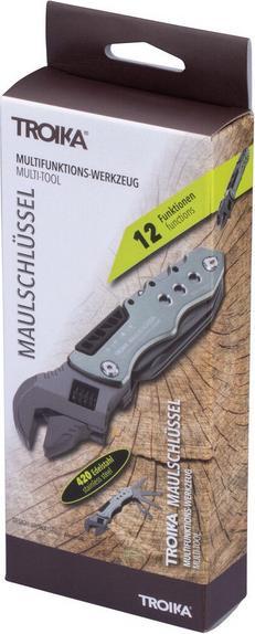 Image du produit Troika MAULSCHLÜSSEL Outil avec 12 fonctions, gris mat (12 Fonctions)