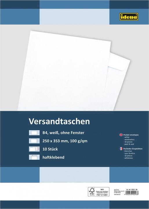 Image du produit Idena VT B4 blanc 100g 10er hk o.F. FSC-Mix (10 x)