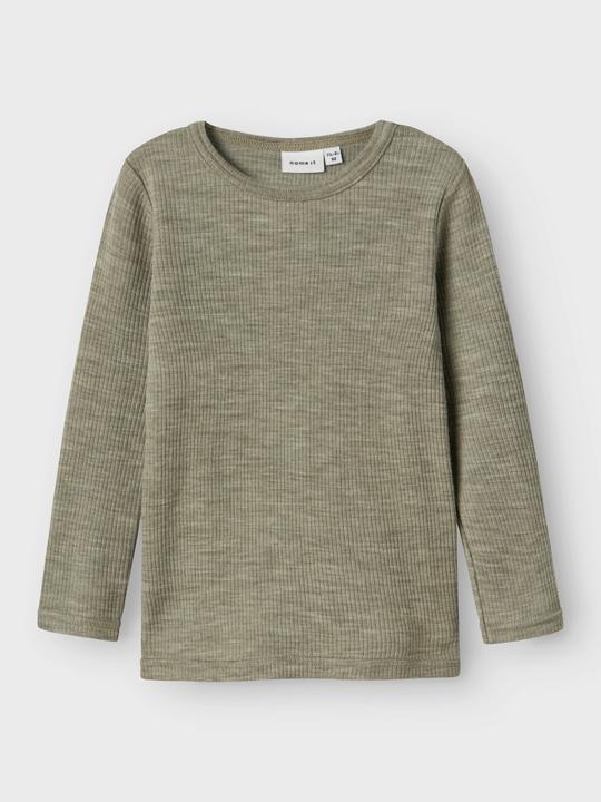 Actual product image Name it Nmnwax Wool Rib Ls Top Noos (92)