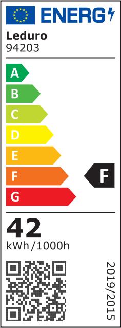 Energie-Label Leduro LAMP LED PANEL VISOLUX 42W/6000K 4200LM 94203 (4200 lm)