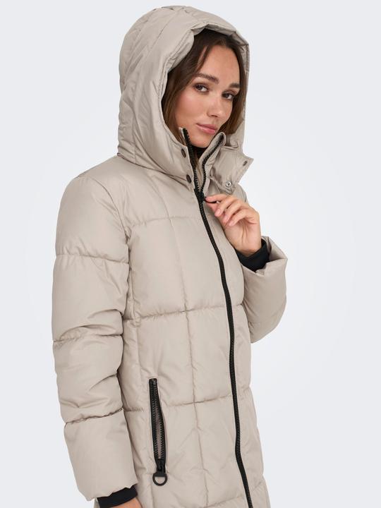 Produktbild JdY Kapuze Gerippte Ärmelbündchen Mantel Steppmantel (XS)
