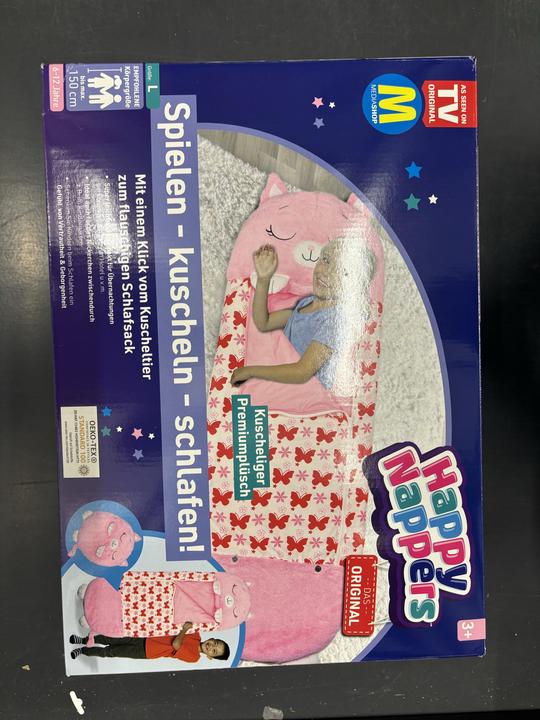 Actual product image Happy Nappers Nappers Cat pink | Large 6-12 years | Play - cuddle - sleep | Children's sleeping bag (137 cm)