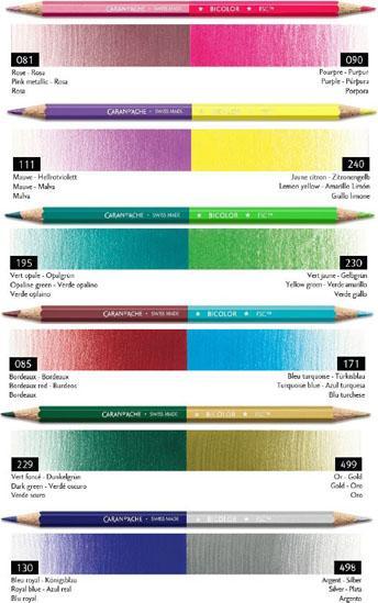 Actual product image Caran d'Ache Claim Your Style Bicolour special edition (Multicoloured, 6 x)