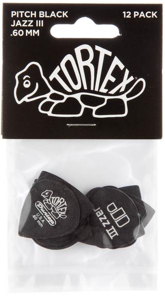 Produktbild Dunlop Tortex Pitch Black Jazz III - 0.60 (6 x)