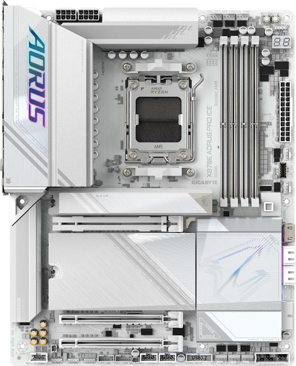 Image du produit Gigabyte X870E AORUS PRO ICE (AM5, AMD X870E, ATX)