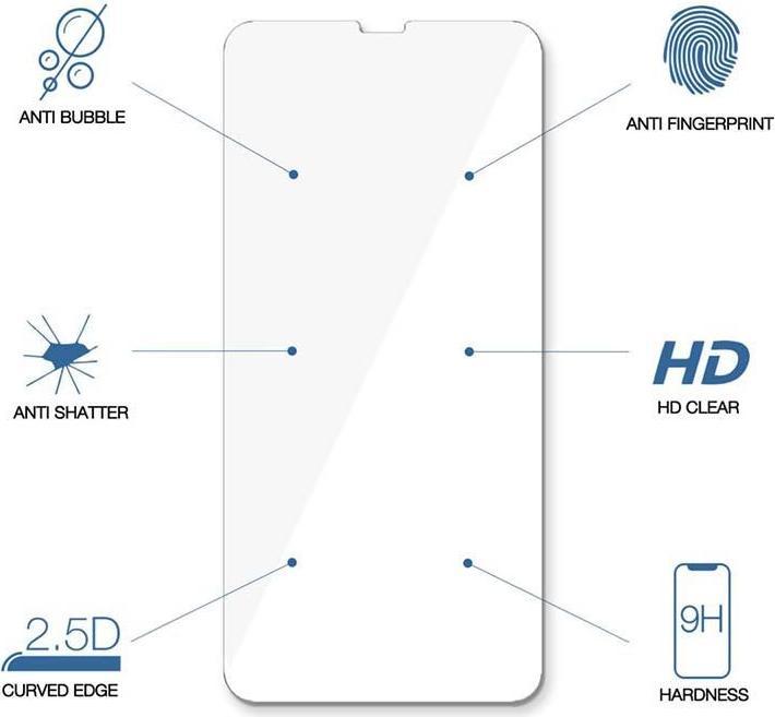 Actual product image Woodcessories Premium Glass 2.5D (1 Piece, Apple iPhone 13 mini)