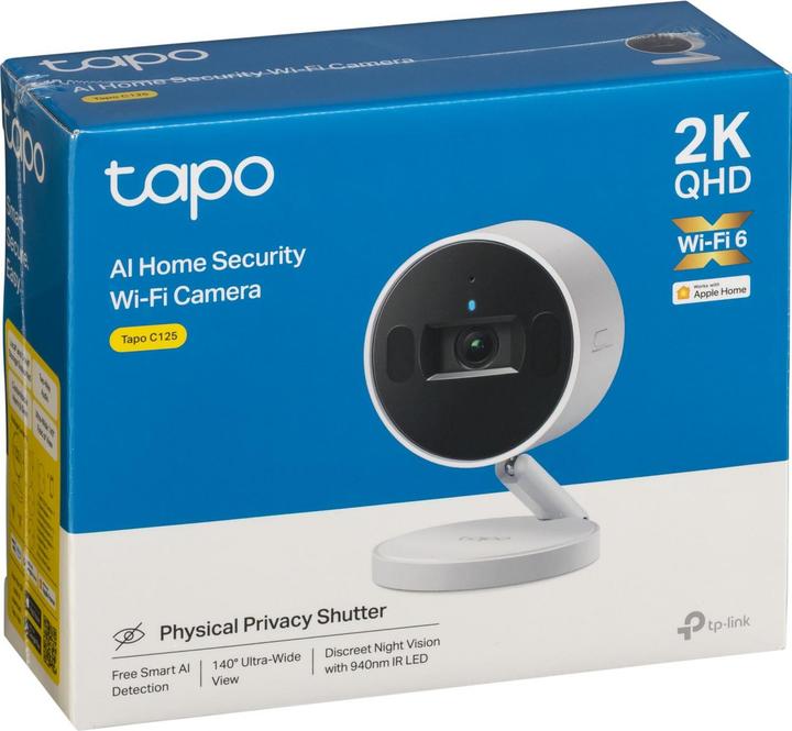 Produktbild TP-Link Tapo C125 AI 4MP QHD WLAN-Kamera MicroSD (2560 x 1440 Pixels)