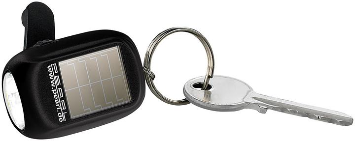 Produktbild Pearl Mini-Solar-LED-Taschenlampe mit Dynamo & Schlüsselring