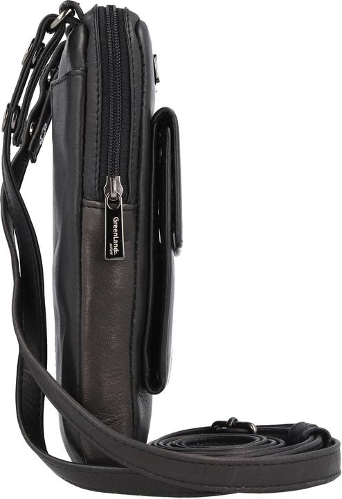 Immagine prodotto Greenland Nature Custodia per cellulare in pelle Nappa nera 11,5 cm