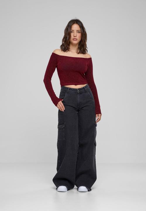 Immagine prodotto Urban Classics Ladies Off Shoulder Glitter Longsleeve (XL)