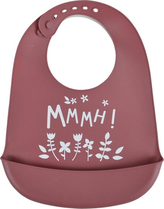 Produktbild Casativo Baby-Lätzchen aus Silikon mit Auffangschale, rot (48 Monate)