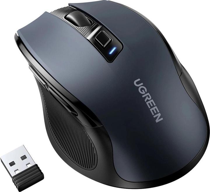 Produktbild Ugreen Optische USB-Funkmaus 2,4 GHz 4000 DPI schwarz (MU006) (Kabellos)