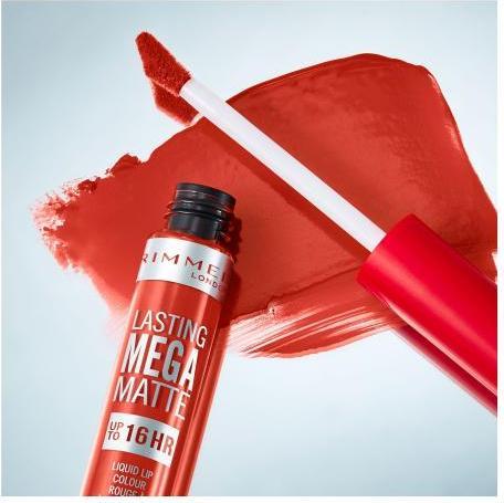 Actual product image Rimmel London Lasting Mega Matte Liquid Lip Colour (Scarlet Flames)