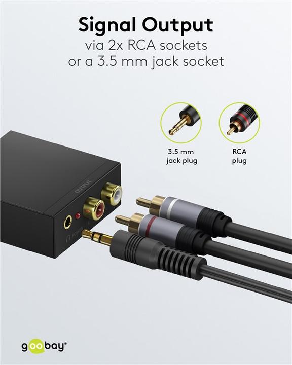 Actual product image Goobay Digital-to-analogue converter (Digital -> Analog)