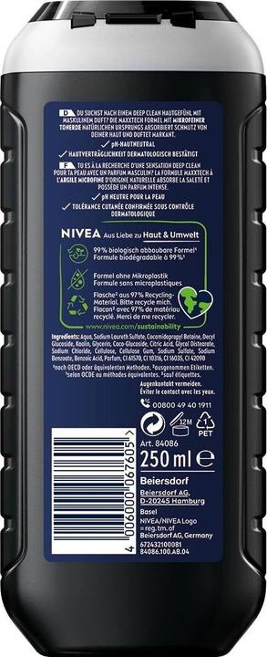 Produktbild NIVEA MEN Men Pflegedusche Deep (n) Fl 250 ml (250 ml)