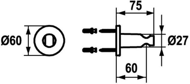 Produktbild KWC Brausehalter Style 18 mm, verchromt