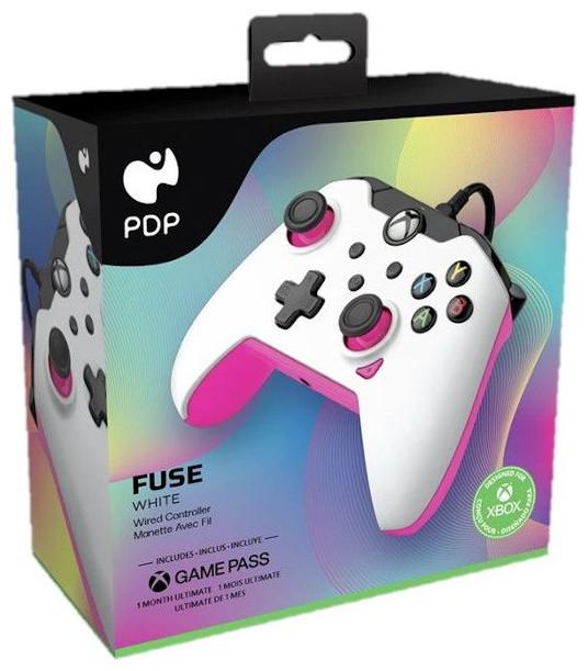 Image du produit PDP Contrôleur filaire Fuse White XBOX Series X (Xbox Series X, Xbox Series S, Xbox One S)