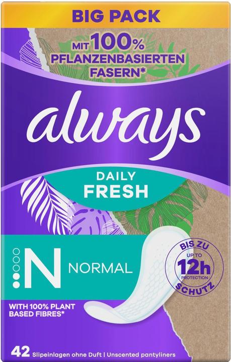 Always Slipeinl Dail Fres pfl No BigP 42 (42 x, Panty liners)
