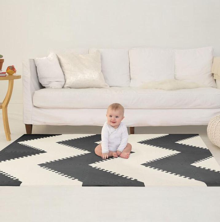 Produktbild Skiphop Playspot Black/Cream (142 x 178 cm)