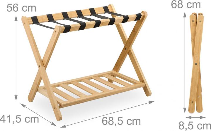Actual product image Relaxdays Suitcase stand (Suitcase rack)