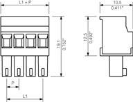 Produktbild Weidmüller Stecker-Buchs 3,81mm 90Grad Omnimat 4p