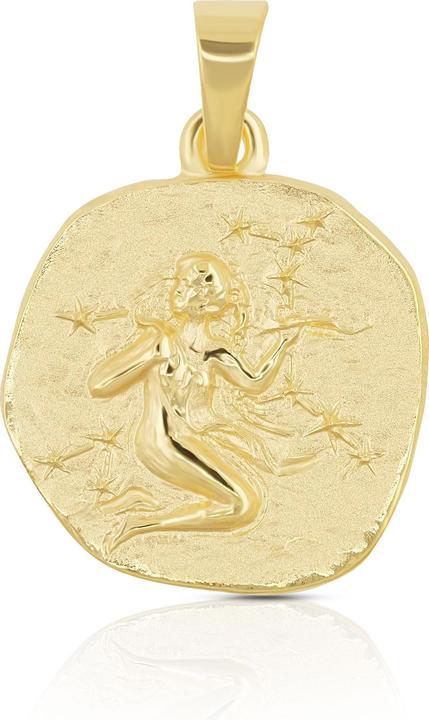 Immagine prodotto Muau Ciondolo segno zodiacale oro giallo vergine 750, 15x27 mm (Oro e argento)