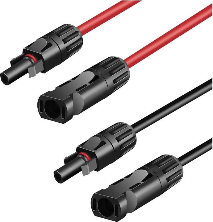 Actual product image LogiLink Solar extension cable set, MC4/M to MC4/F, 6 mm², CU, 5 m (Solar cable)